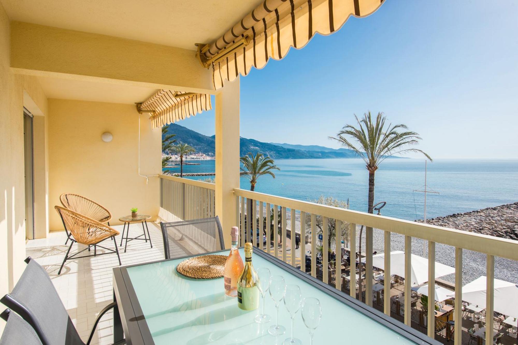 Roquebrune Plage - Terrace Splendid Sea View - BW Exterior foto